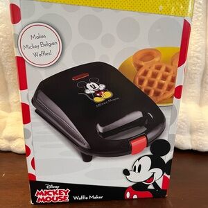 Disney Black and Red Mini Mickey Mouse Waffle Maker
